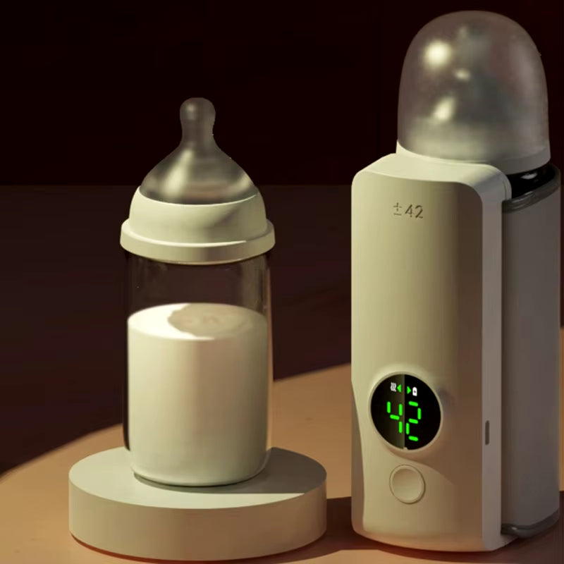 On-the-Go Comfort Cordless Portable Baby Bottle Warmer – Travel Essential for Busy Parents Warm bottles anytime, anywhere.