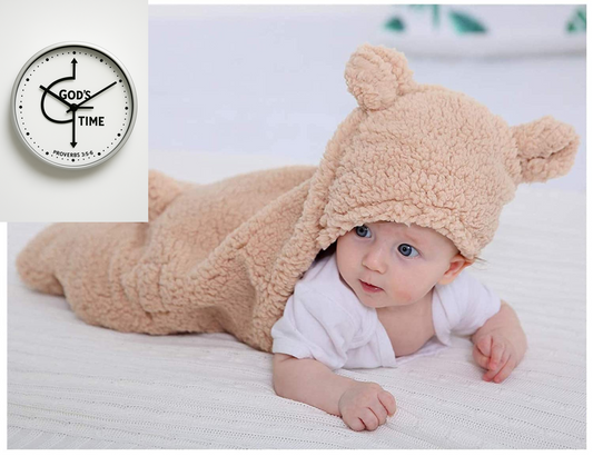 Cute Newborn Baby Boys Girls Blankets Plush Swaddle Blankets Brown