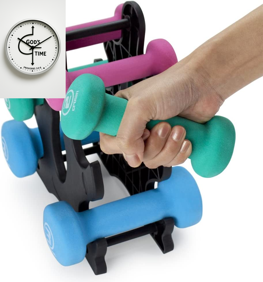 Neoprene Dumbbell Set with Rack – 1, 2, 3 lb Hand Weights for Home Gym, Indoor & Outdoor Use – Soft Grip Sprint Set for Cardio, Strength & Rehab